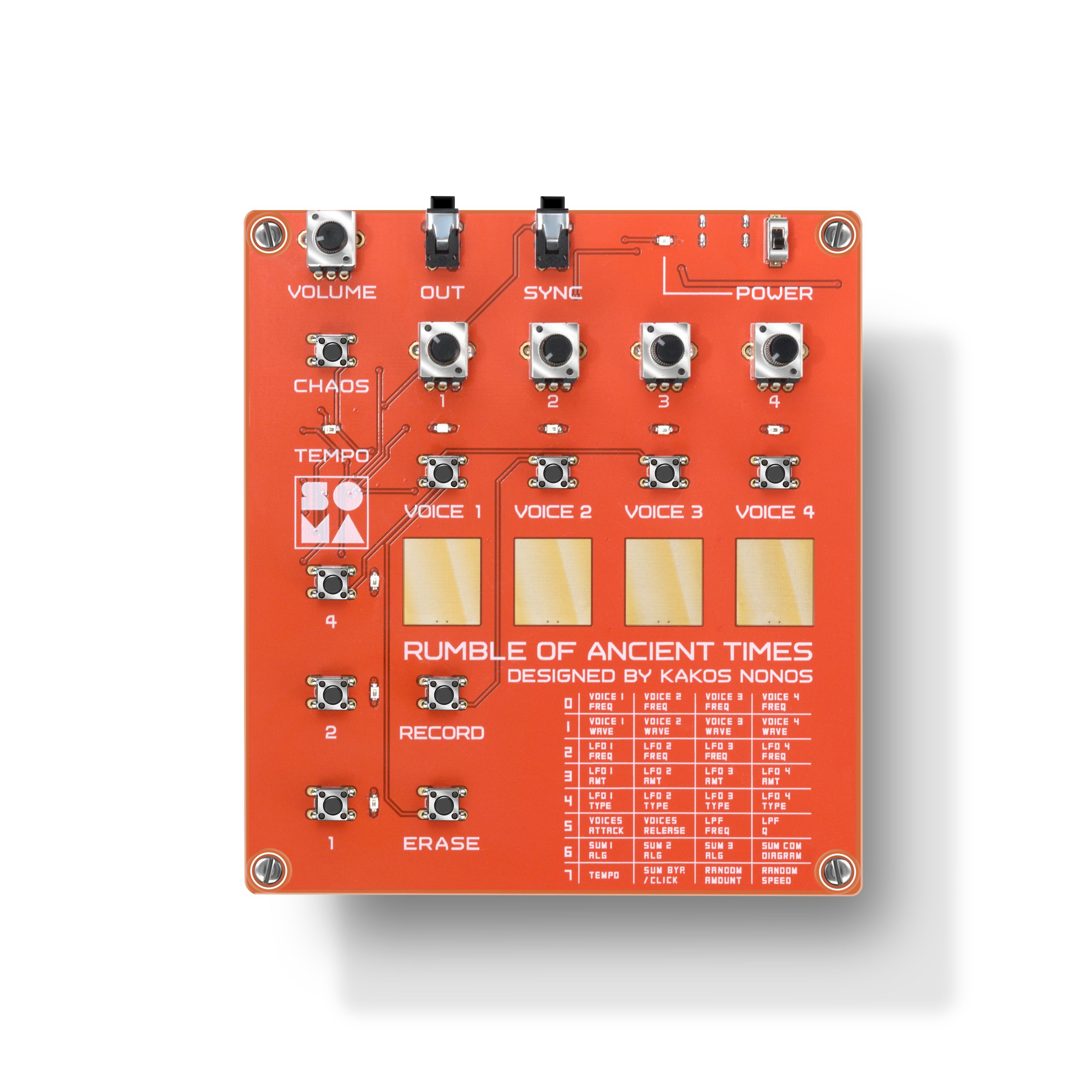 SOMA Rumble of Ancient Times (ROAT) V2 Red SOMA Rumble of Ancient Times (ROAT) V2 Red Настольные цифровые синтезаторы